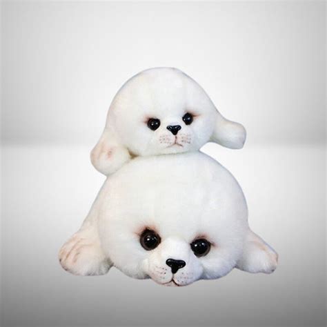 cute seal plush|More.